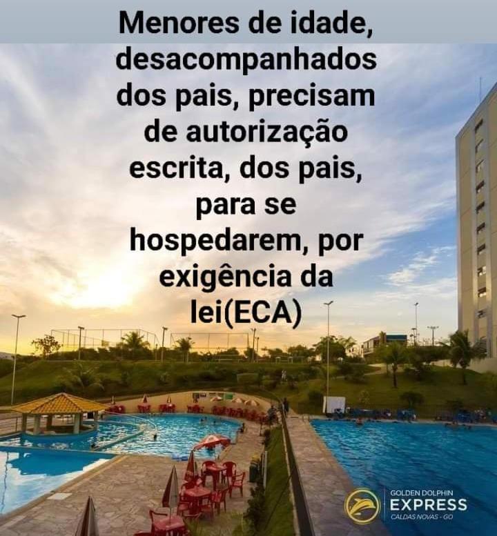 Golden Dolphin 3Pessoas Com Piscinas Termais Mais Toalhas E Roupas De Cama Lencois Travesseiros Fronhas Limpeza Do Check In Impostos E Taxas Ja Incluso Atencao A Hospedagem Podera Ocorrer No Express Ou Grand Hotel,Conforme A Disponibilidade De Apto 卡达斯诺瓦斯 外观 照片
